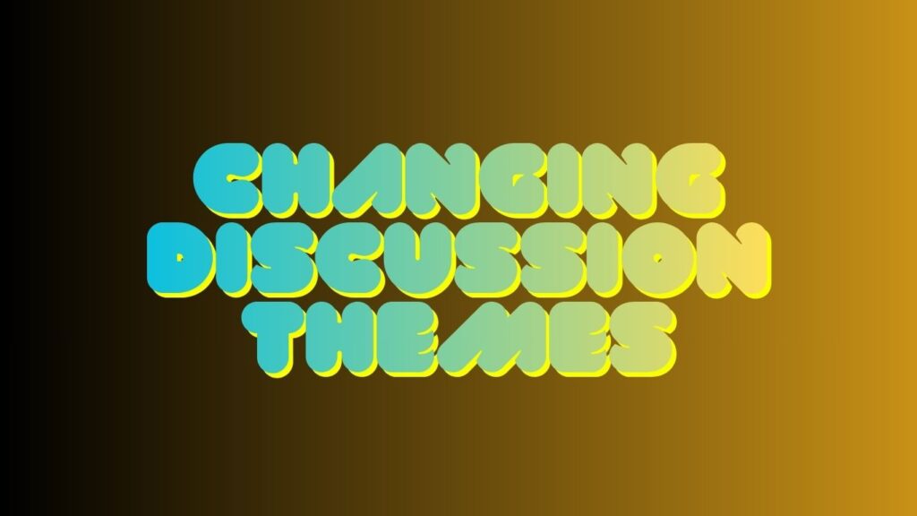 Character and Changing Discussion Themes in Website Articles.