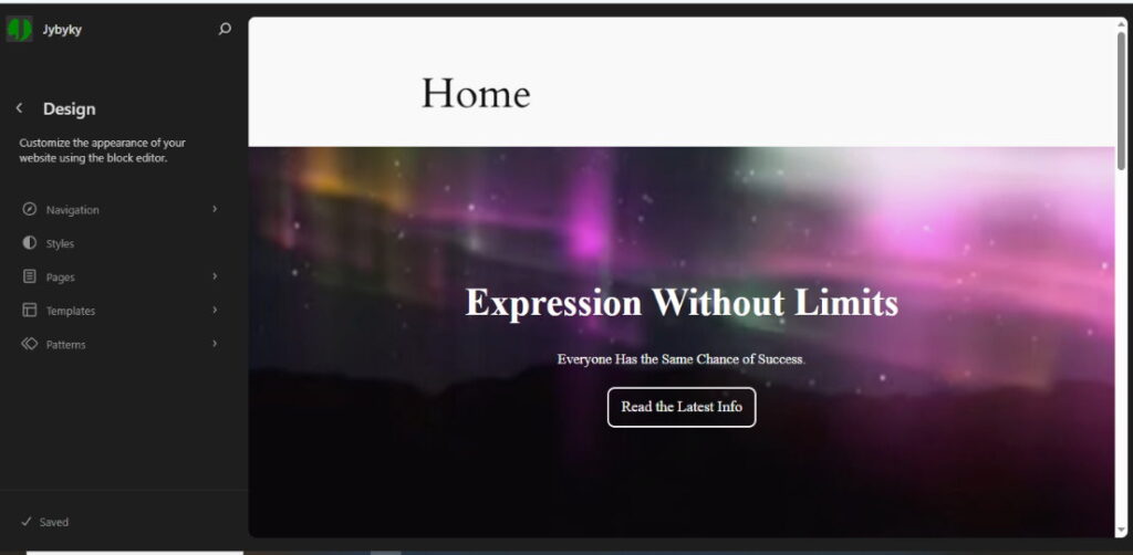 Visual Site Editors as a Dynamic Design Tool.